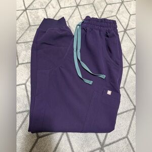 FIGS Womens High Waisted Uman Relaxed Jogger Scrub Small Petite